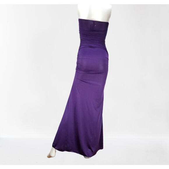 Women's Super Sexy & Fit Purple Bodycon Full Length Maxi Dress, Size: Large, New - Picture 2 of 7